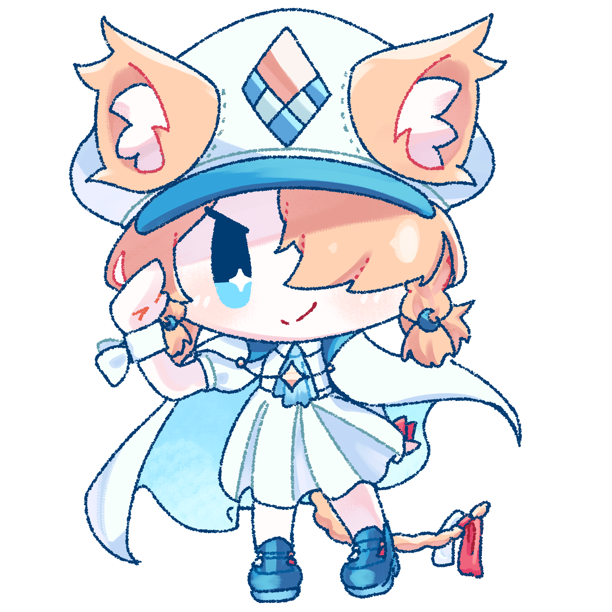 夏服衣装の代理ちゃんのミニキャラ